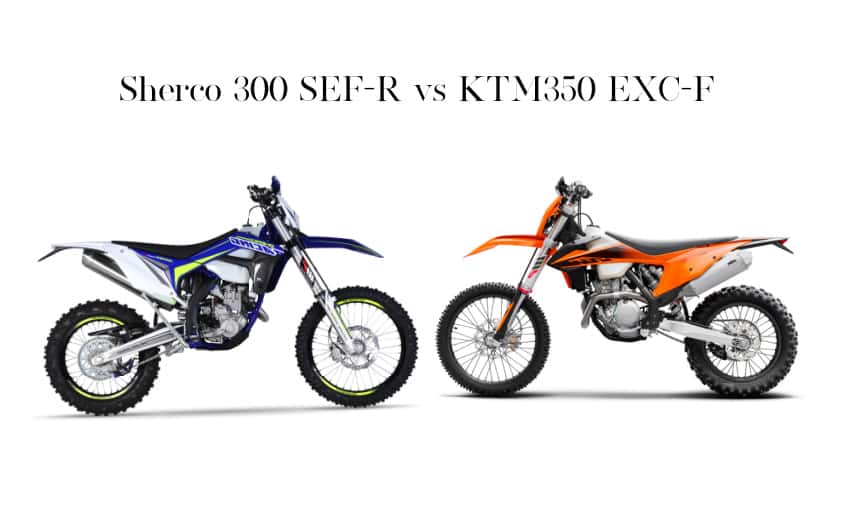 Sherco 300 SEF R vs KTM350 EXC F