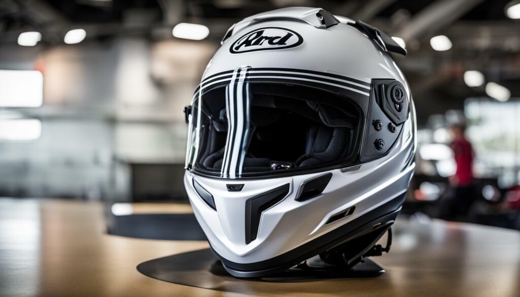 Arai XD4 Helmet New exhaust ports and shell shape